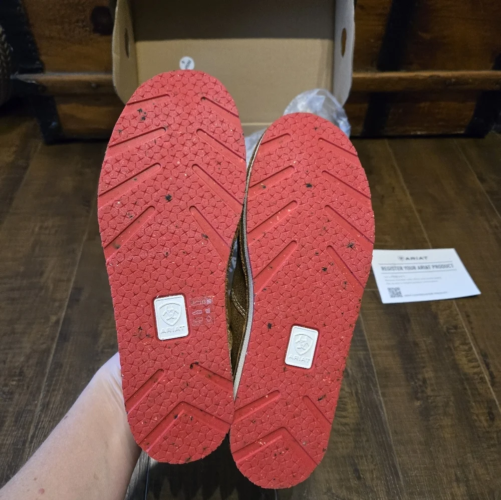 NEW Women's Ariat Cruiser Loafers In Caramel/ariat Mexico Print - Picture 8 of 11